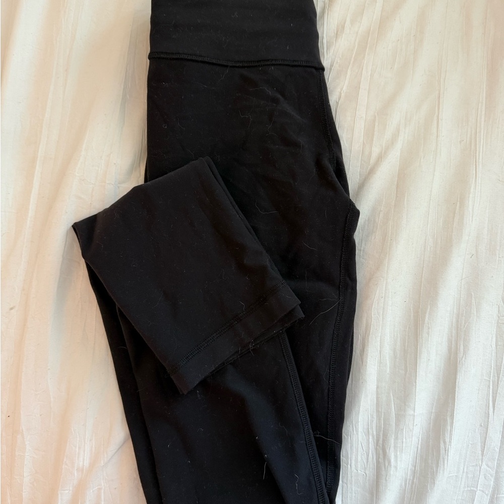 Lulu black reversible leggings